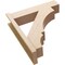 Ekena Millwork 8-in W x 32-in D x 36-in H Balboa Block Rough Cedar Woodgrain TimberThane Outlooker, Primed Tan OUTUR080X32X36BOA44RCPR - alternate 5